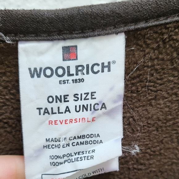 Woolrich plaid poncho, one size - Picture 3 of 4